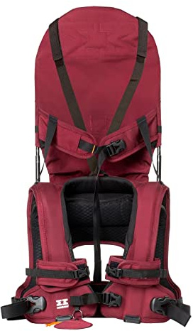 MINIMEIS G4 - Mochila portabebés en todo el mundo con soporte para la espalda - Sistema de transporte plegable para niños y bebés para mayor comodidad y diversión en los viajes - [6 meses - 5 años y