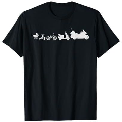 Evolution Goldwing Motorcycle Gift for Motorcyclist Biker T-Shirt Small