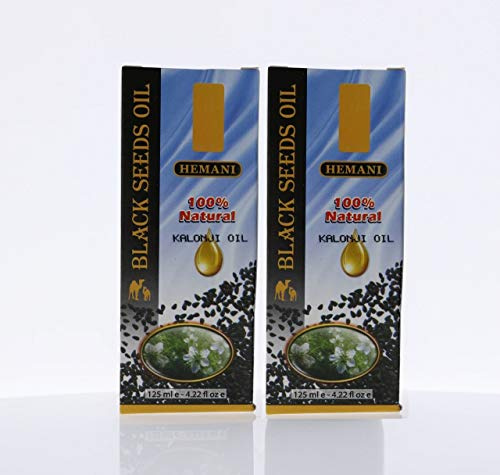2 x 125 ml HEMANI Schwarzkümmelöl nigella sativa black cumin **100% kaltgepresst und halal**