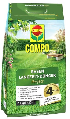 COMPO Rasen Langzeit-Dünger Perfect 12kg für 480m²