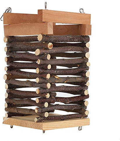 Pssopp Holz Heuraufe Kaninchen Kaninchen Heuhaufen Rack Kleintiere Heu Futter Futter Rack für Kleine Haustiere Kaninchen