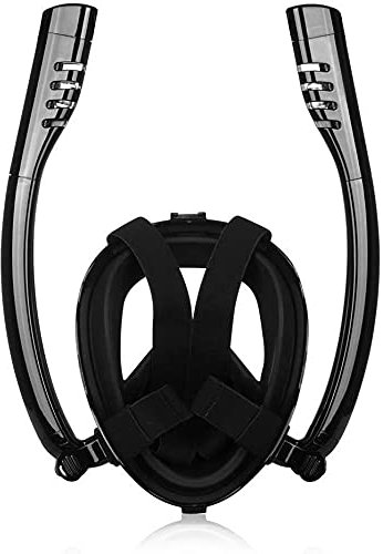 Goggles Tauchermaske Tauchmaske Antifog Doppelrohr Schnorchel Tauchmaske Atembrille mit Kamerahalterung zum Schnorcheln LQHZWYC (Color : E, Size : L/XL)