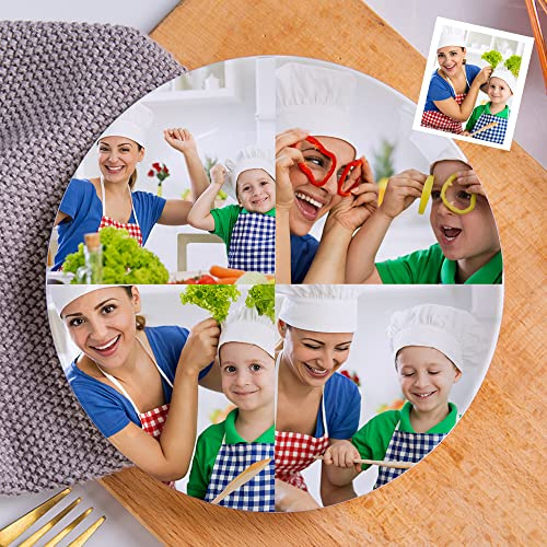 Smile lab Personalisiert Foto Pastateller Keramik, Speiseteller oder Frühstücksteller runder Essteller aus hochwertigem Porzellan 20.6cm