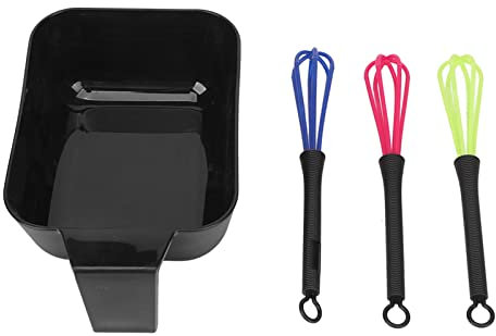 Hair Tinting Bowl Color Mixing Kit include 1 x Hair Tinting Bowl and 3 x Mixer Hair Tinting Whisk