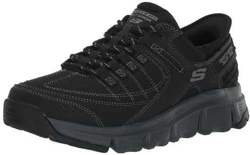 Skechers Men's Summits AT Hands Free Slip-in Sneaker, Black/Charcoal, 10 Wide