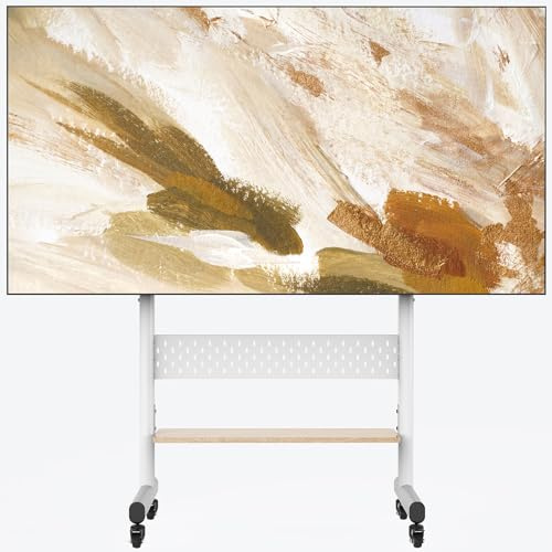 FITUEYES TV Ständer Rollbar Fernsehständer mit Rollen TV Rollwagen höhenverstellbar für 40-85 Zoll Fernseher Max 60KG VESA 600x400 mm