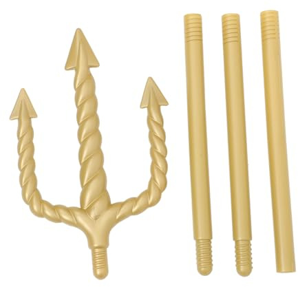 GALPADA Canna Tridente Per Halloween Accessorio Cosplay Diavolo Decorazione Festa Tema Perfetta Per Mascherate e Performance Teatrali Design Resistente e Stabile