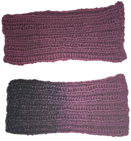 AngiesStrickZauber : Selbstgestrickt/Handgemacht/Stulpen/Pulswärmer/Armstulpen/Armwärmer/Schweißbänder/Merino Optik/Glitzer/Schal/Winter/Länge ungedehnt ca, 15 cm