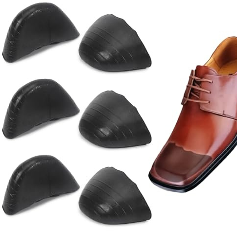 6 Pièces Inserts de Chaussures, Semelle Antidérapante, Semelles Chaussures Confort, D'inserts de Rembourrage D'orteils pour Chaussures Lâches, Remplisseurs D'orteils de Chaussures en Mousse PU Souple
