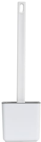 Brosse Toilettes WC Silicone avec Support, Brosse WC Suspendu à Séchage Rapide, Brosse Toilette Murale avec Poignée