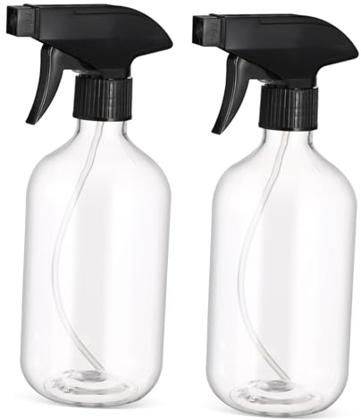 DECORNIJIA Spruzzino per Pulizia 2 Pezzi Bottiglie Spray in Pet 500ml Capacità Grande Nebulizzazione Fine per Uffici e Case Adatto a Piante e Animali