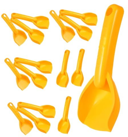 UPKOCH 16 Pièces Pelle de Plage Garçon Fille Mini Pelles Plastique Couleurs Vives pour Jeux de Sable Coffret Jouets Garçon Fille et Tout-Petits Préféré Anniversaire