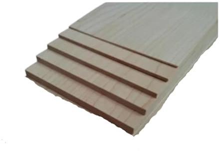 NIRNHYRUR Planche de Bois Blocs de Bois Brut, Paquet 5, en érable Blanc Canadien, 200 mm x 100, épaisseur 2-10(10mm)