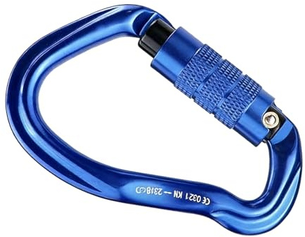 Moschettone Da Arrampicata - Ganci In Alluminio Resistenti, Moschettoni Con Anello A D Resistenti Per Rigging Amache Corde Per Animali Domestici Discesa In Corda Doppia Allenamento Escursionismo All'a