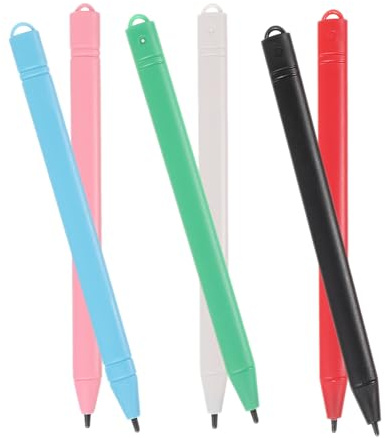 Gadpiparty Lot de 6 Stylets pour Tablette D’Écriture LCD Universels Stylets Légers et Précis pour Écrans Tactiles Accessoires Portables pour Dessin et Écriture sur Tablette Graphique
