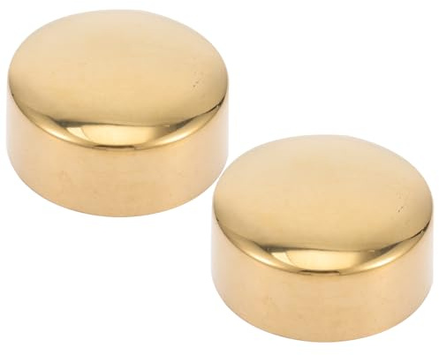GETAJGHSD Stainless Steel Handrail End Caps 54Mm Round Closure Covers for High Traffic Stair Railings and Furniture 2Pcs
