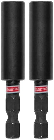 Milwaukee 48-32-4502 Shockwave Impact Duty 1/4 Hex Shank Magnetic 2.36 Bit Tip Holder (Pack of 2)