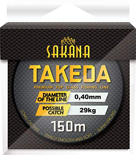 York Fitness Unisex-Adult Takeda Angelschnur, grau-transparent, 0,40mm