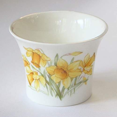 Redwood Collection - Daffodil Bone China Tea Light Holder - Thank You