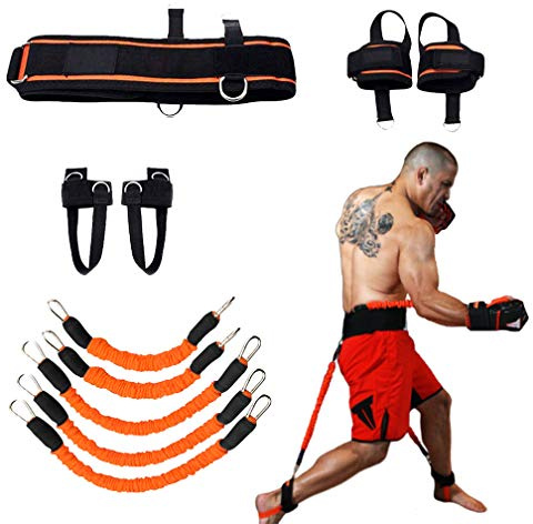 Boxen Widerstand Bands 200 lbs Krafttraining Set Für Fußball Basketball Volleyball Taekwondo Muay Thai Fitness
