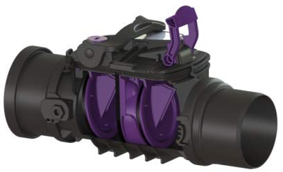 KESSEL Rückstaudoppelverschluss Staufix Control, DN100, freiliegend 770100