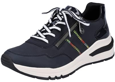 Rieker Damen Bequemschuhe M6601, Frauen Schnürhalbschuhe,lose Einlage