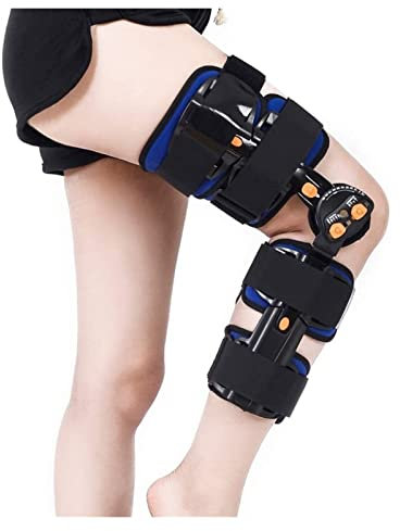LARIAU Einziehbare Gelenkorthese Einstellbare Beinorthese Aufklappbare ROM-Knieorthese für Kniebeinfraktur Hüftgelenkstütze Rehabilitation Post 22.7.27