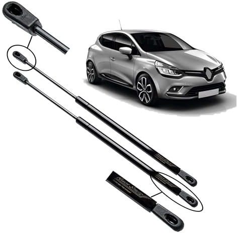 Ramor Strutz 2x Gasfeder Dämpfer Heckklappe Kompatibel mit Renault Clio mk4 Fließheck und Lieferwagen 2012-2020. Gasdruckfeder Heckklappendämpfer Ersatz für 844308661R und Andere.