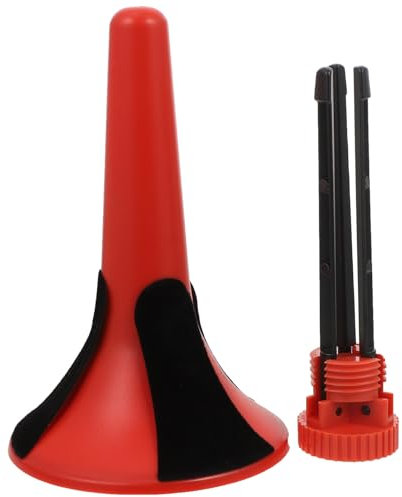 Garneck Klappbarer Trompetenständer Mit Abnehmbarem Dreibein-metallstativ Metallstützbeine Faltbarem Metallstativ Für Trompeten Und Andere Blasinstrumente Rot