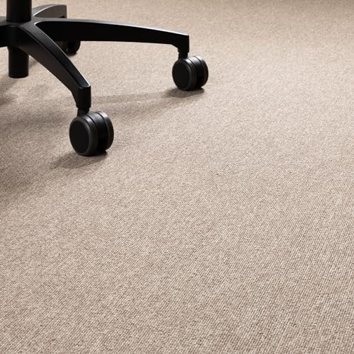 Steffensmeier Teppichboden Kreta Meterware | Auslegware für Kinderzimmer Wohnzimmer Schlafzimmer | Sand, Größe: 200x1000 cm