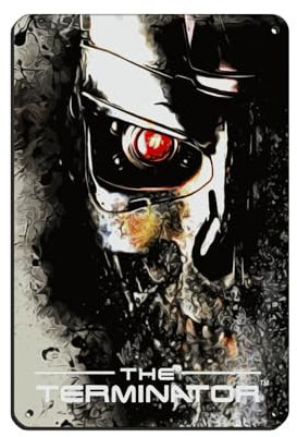 Filmposter The Terminator (10) Blechschild Vintage Metall Pub Club Cafe Bar Home Wandkunst Dekoration Poster Retro 20 x 30 cm
