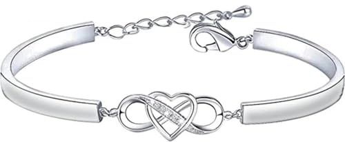 Lovilion Armband für Damen mit exklusiver Karte mit liebevoller Botschaft von Oma und Opa an Enkelin | NASUS_HEARTBRACELET