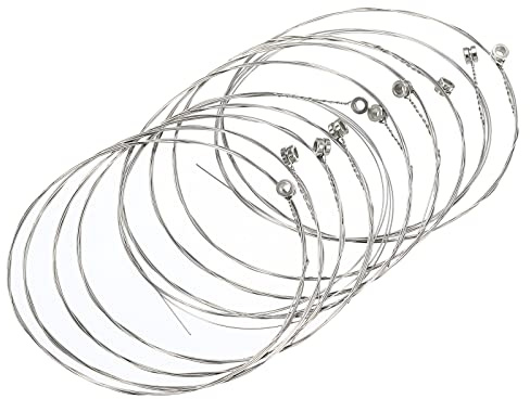 sourcing map Acoustic Guitar Strings, 85cm/2.79ft B-2nd Strings-Warm, Bright, Balanced Tone Pack of 10
