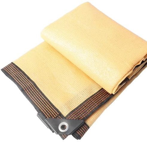 Yslopeno Garden Shade Cloth,5x3m 6x4m 7x5m 10x9m 12x12m Resistant Sun Shade Netting with Upgraded Grommets,Anti UV Shade Net Plants Sun Shades Outdoor for Outdoor Balcony Patio Courtyard(Size:6mx7m)
