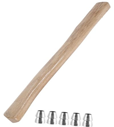 INOOMP Manico in Frassino Per Accetta Cunei Di Legno Antiscivolo Per Sostituzione Utensile Da Lavoro Legno Carpenteria