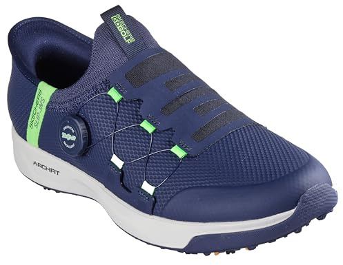 Skechers herr Go Golf Elite Vortex Slip InsSneaker, Marinblå syntetisk textil, 43 EU