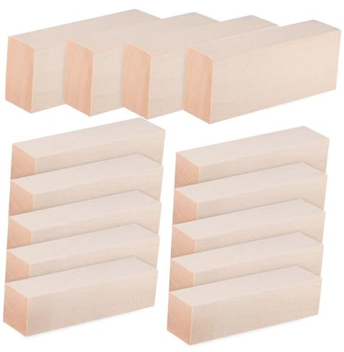 KONTONTY 14stücke Quadratische Holzstäbe Unbehandelte Holzdübel Bastelstäbe Holzlatten Für Diy-projekte Und Handwerk