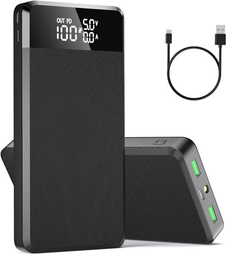 Power Bank 79800mAh Große Tragbares Laptop Powerbank 100W Externer Handyakku PD3.1 QC4.0 Schnell Aufladende USB C Powerbank mit LED Display Ladegerät,4 Ausgängen & 2 Eingängen für Smartphones Tablet