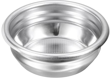 sourcing map 1Pcs 58mm Coffee Filter Basket, 2-Cup Stainless Steel Reusable Espresso Coffee Machine Bowl Baskets Replacement