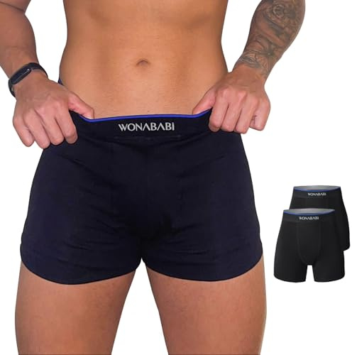 Wonababi Boy Shorts Slips - Weiche, scheuerfreie geschlechtslose Unterwäsche Boxerbriefs