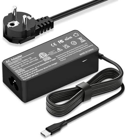 ZORUBUM Chargeur USB C 65W Compatible avec Lenovo ThinkPad, Yoga, IdeaPad