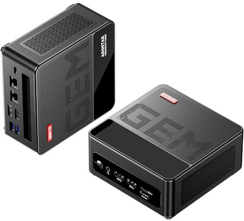 AOOSTAR GEM12 PRO Max Mini PC, Ryzen 7 8845HS(bis zu 5,1 GHz) Mini Gaming PC mit 32GB DDR5 RAM 2TB SSD M.2 2280 PCIE4.0, Mini Desktop Computer OCULINK/2x USB4/HD2.1/DP 1.4/2x 2,5G RJ45 LAN/WiFi6