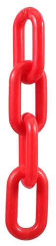 Garneck 4 Stück d Schäkel Ovaler Feder-Schlüsselanhänger Ovaler Karabiner Babykettenglieder -Kinderwagen-Clips für Vogelkäfige PE-Polyethylen rot