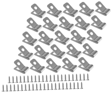 TOYANDONA 100 Ensembles Clips de Clôture Métallique pour Cages Fil Clips de Fixation Robustes pour Enclos à Animaux Pratiques pour Clôtures de Jardin