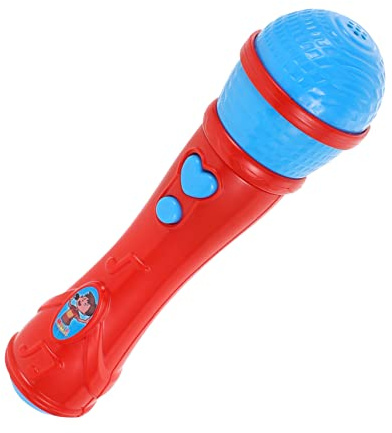 TOYANDONA Microfono Colore Ragazza in Giocattolo Ragazzo per Rosso Abs Facile Sicuro da Impugnare, Giocattolo Musicale Educativo Casuale Karaoke e Giochi di Canto