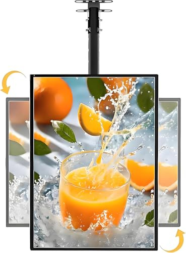 GTANND Tabellone per Menu con retroilluminazione a LED, cartellone Luminoso per TV, Supporto per Poster con Luce a LED con Telaio in Lega di Alluminio 19.69x31.5inches