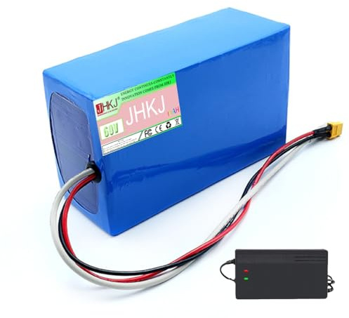 JHKJ Batería Recargable de Iones de Litio para Motocicleta eléctrica de 60 V, 12 Ah, 15 Ah, 18 Ah, 21 Ah, 25 Ah y 30 Ah,Xt60,60V 25Ah