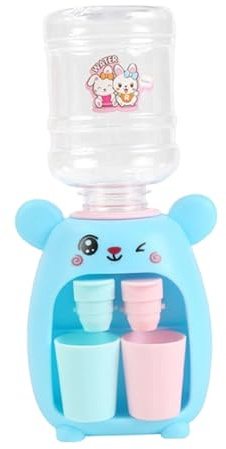 CVUTOVO Mini Dispensador de Agua para Doble Salida Juguete de Fuente Encantador para Beber de Dispensador Plástico Seguro para Simulación y Desarrollo Infantil