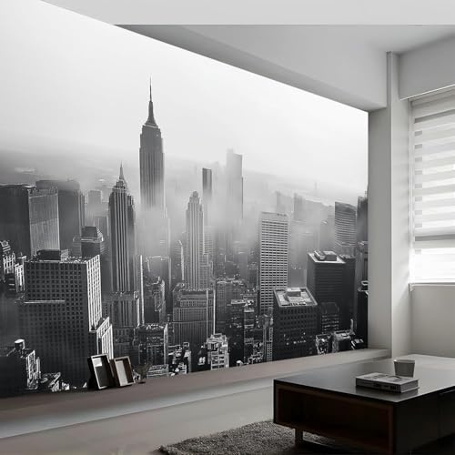 Fotomurales Decorativos Nueva York Papel Pintado 200x140 cm 3D Mural Nueva York Murales Póster Pared No Tejido Dormitorio Salón Paredes Decoración Fotomural Panorámico q.6660