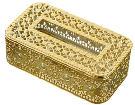 CYDZSRA Distributeur de mouchoirs en papier de pour la salle bain : une touche d'élégance et praticité pour toute maison élégante. Porte-mouchoirs en papier, boîte rangement pour, or, UN